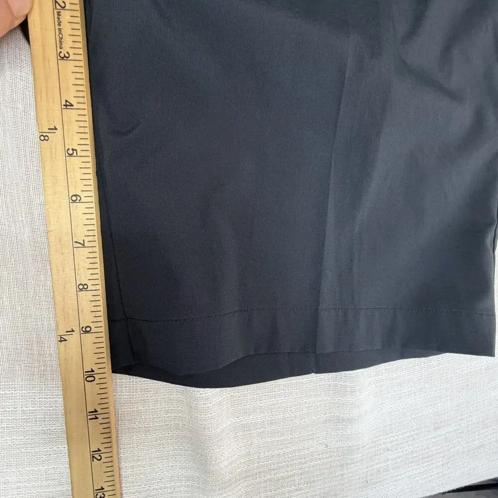Greg Norman Shark Men's Black Golf Shorts Sz‎ 40 Performance Stretch Flat Front